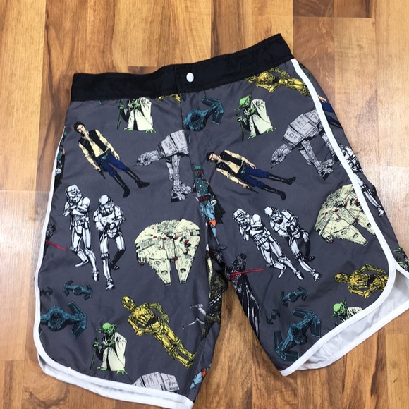 star wars swim trunks mens
